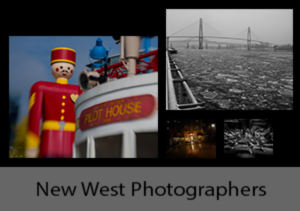 A collage of three images produced by members of the New West Photographers club.
